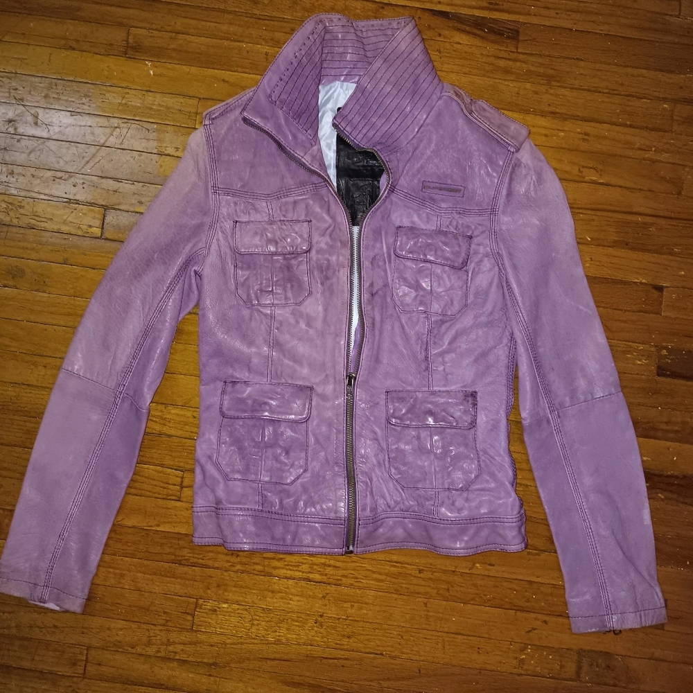 Superdry leather jacket